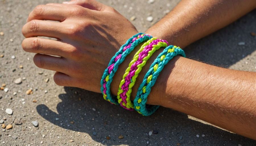 Le bracelet festival polyester comme support durable